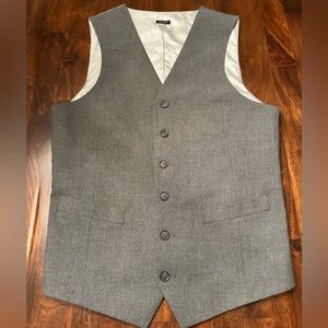 J. Ferrar Men's Ultra Comfort Stretch Slim Fit Suit Vest - Medium Grey